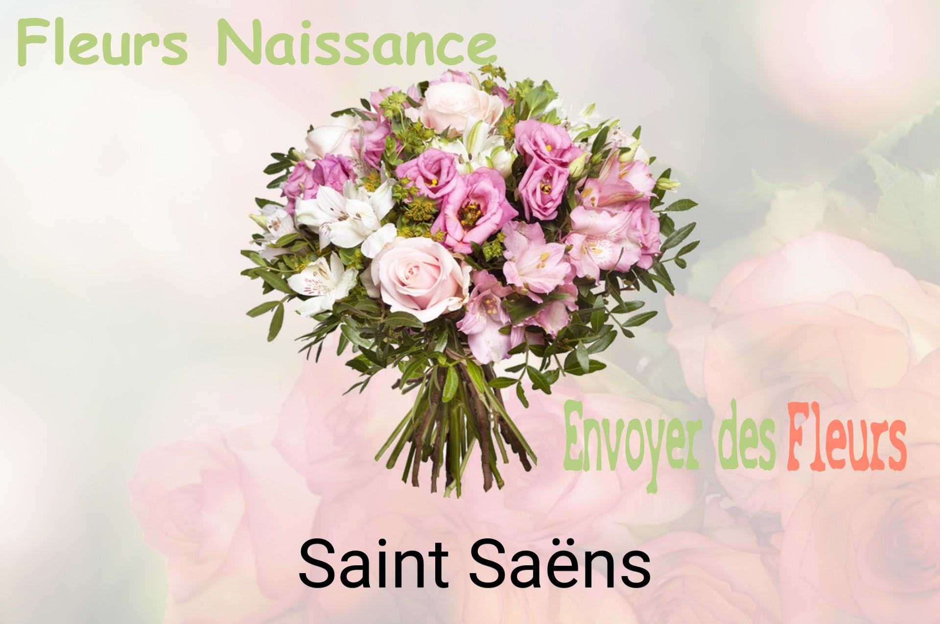 Bouquet de fleurs de naissance livré à Saint-Saëns